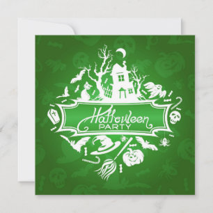 Halloween Party Invitation Card