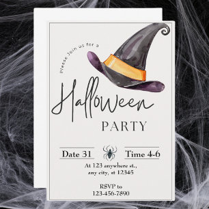 Halloween Party Invitation Card
