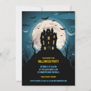 Halloween Party Invitation Card