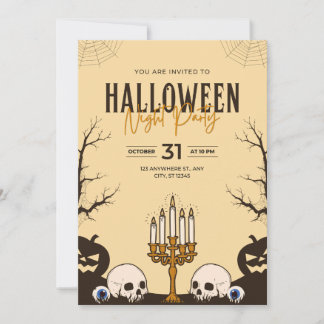 Halloween Party invitation cards