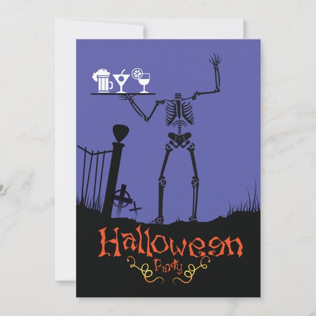 Halloween Party Invitation Drinks (Front)
