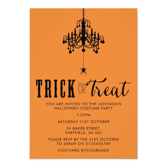 Halloween party invitation - elegant adult invite