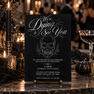 Halloween party invitation - elegant adult invite