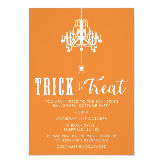 Halloween party invitation - elegant adult invite