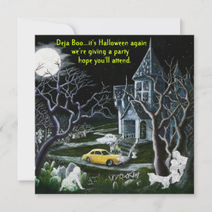 Halloween,party,invitation,ghosts,haunted,house Invitation