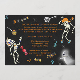 Halloween Party Invitation, Halloween Dance Invite