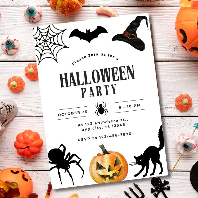 Halloween Party Invitation, Kids Spooky Night Invitation (Creator Uploaded)