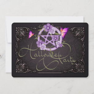 Halloween Party Invitation Pentagram 1