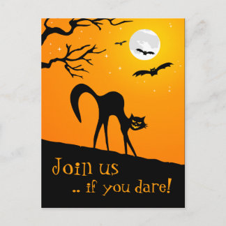 Halloween Party Invitation postcard