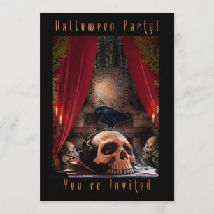 Halloween Party Invitation - Ravens Den