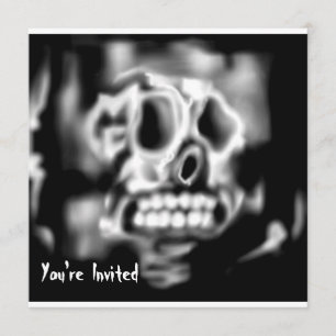 Halloween Party Invitation Skull