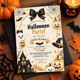 Halloween party invitation template