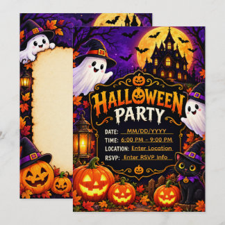 Halloween Party Invitation Template | Premium Spoo