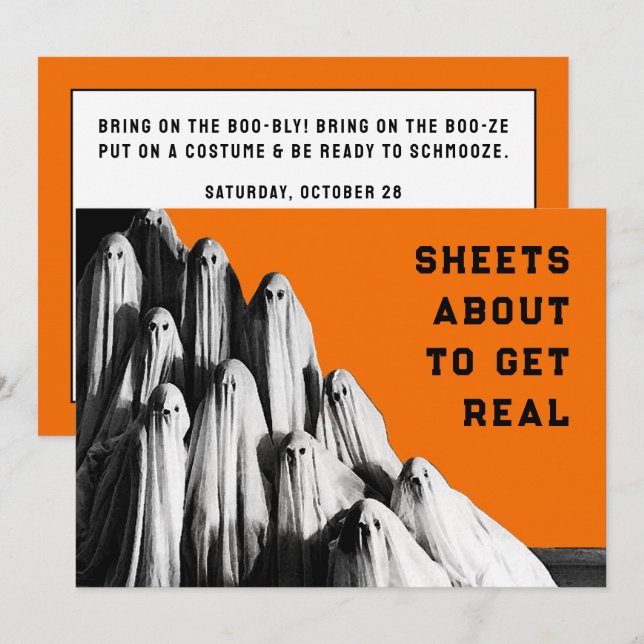 Halloween Party Invitations (Front/Back)