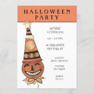 Halloween party invitations