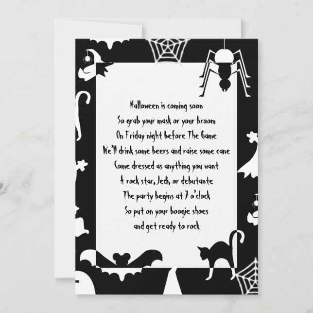 Halloween Party Invitations (Front)