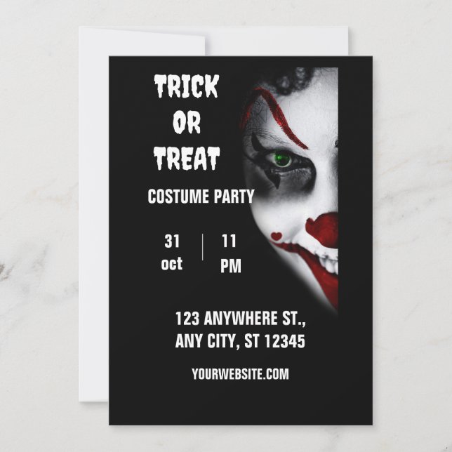 halloween party invitations adults (Front)
