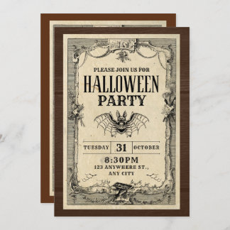 Halloween Party invitations card
