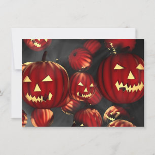 Halloween Party Invitations Jack o lanterns