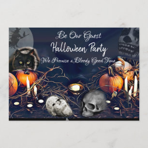Halloween Party Invitations Spooky Be Our Guest