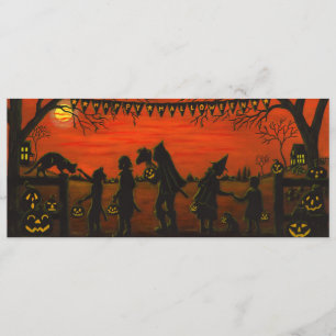 Halloween,party.invitations,trick-or-treat Invitation