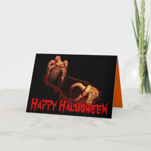 Halloween Party Invitations Zombie Custom Cards