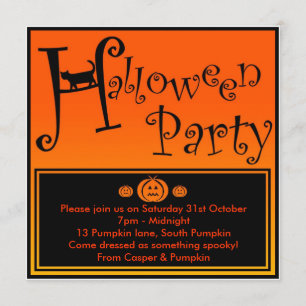 Halloween party invite