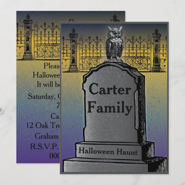 Halloween Party Invite (Front/Back)