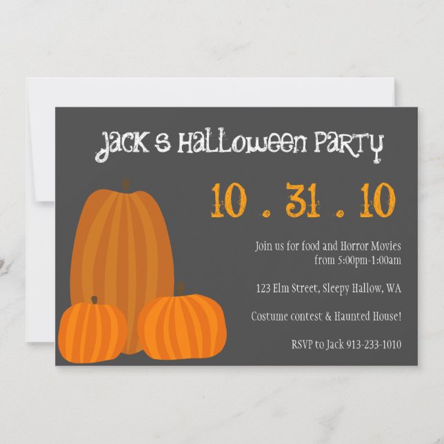 Halloween Party Invite (Front)