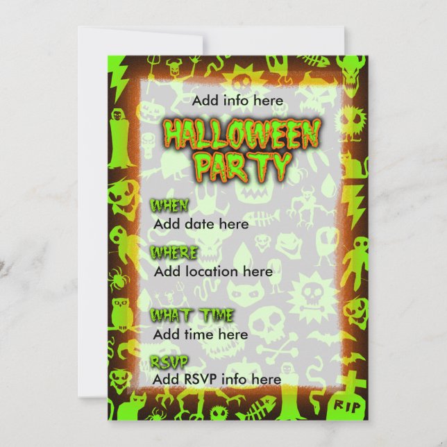 Halloween Party Invite (Front)