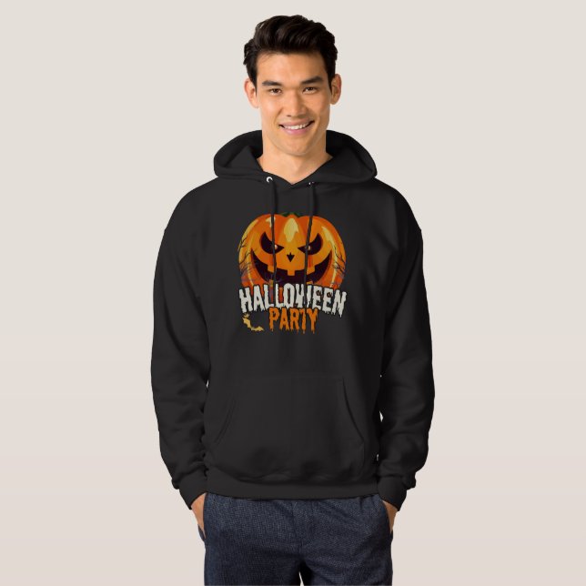 Halloween Party – Jack-o’-Lantern Design Hoodie (Front Full)