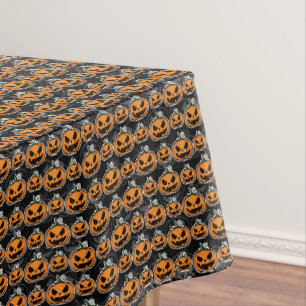 Halloween Party Jack O'Lanterns Pumpkins Tablecloth