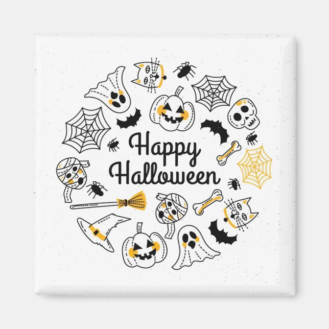 Halloween party Magnets (Front)