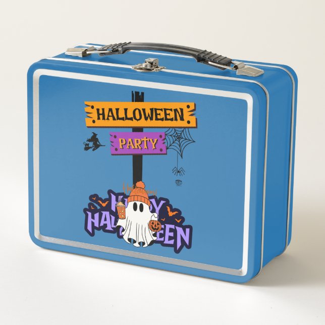 Halloween Party Metal Lunch Box (Front)