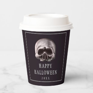 Halloween Party Metal Skull Paper Cups