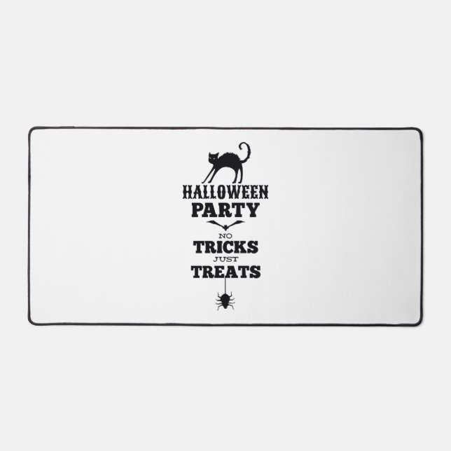 Halloween party no treats just tricks funny shirt desk mat (Front)
