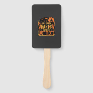 Halloween Party No Tricks Just Treats Design_1 Hand Fan