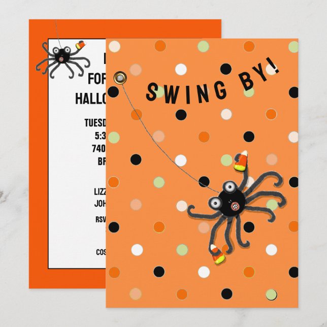 Halloween Party Open House Invitations (Front/Back)