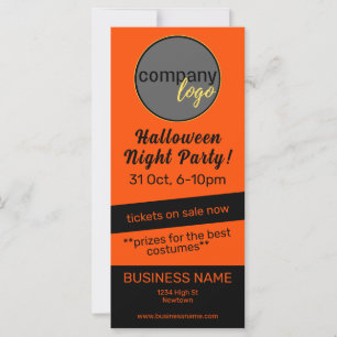 HALLOWEEN PARTY ORANGE BLACK BUSINESS COMPANY