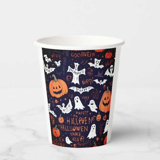 Halloween Party  Paper Cups (Front)