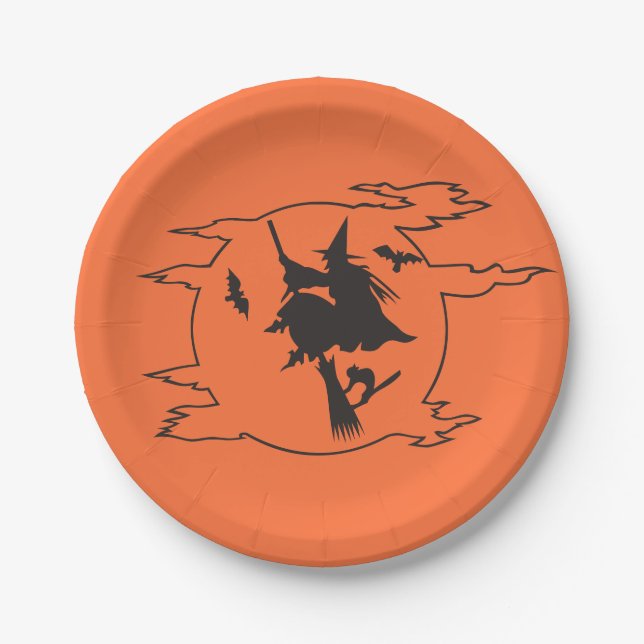 Halloween Party Paper Plate (Front)