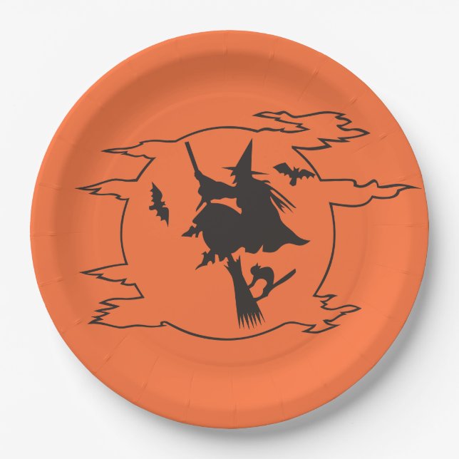 Halloween Party Paper Plate (Front)
