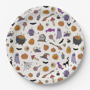 Halloween Party Paper Plate