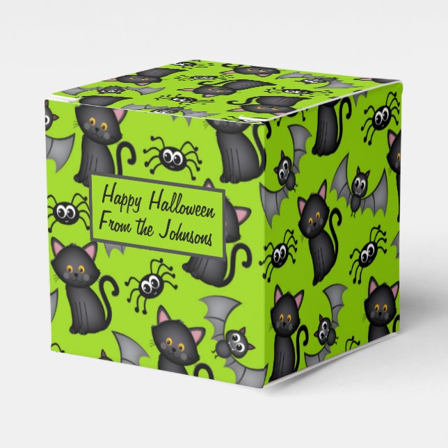 Halloween Party Personalised Favour Box (Front Side)