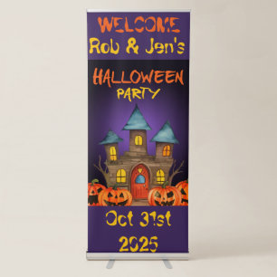 Halloween Party Personalised Retractable Banner