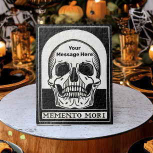 Halloween Party Personalised Skeleton Birthday Jigsaw Puzzle
