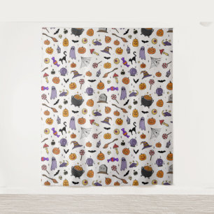 Halloween Party Photo Backdrop Tapestry