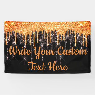 Halloween Party Photo Booth Backdrop Orange Black Banner