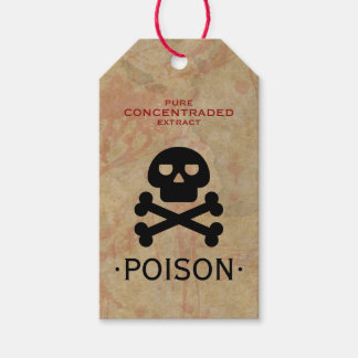 Halloween Party Poison  Gift Tags