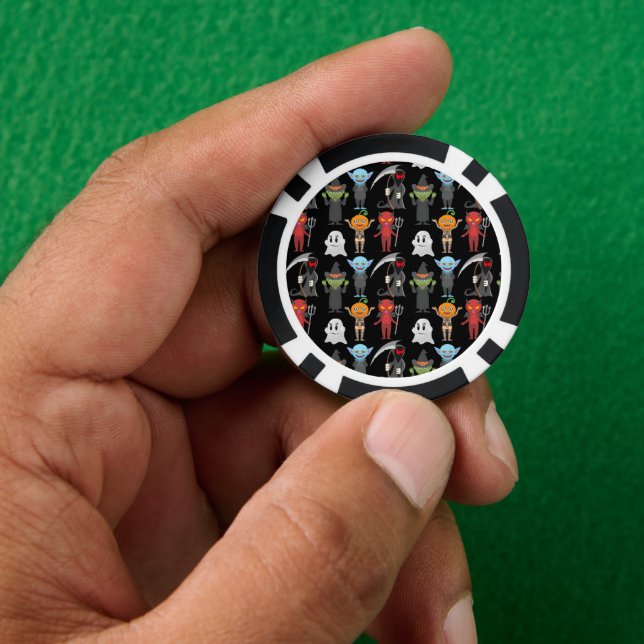 Halloween Party Poker Chips (Hand)